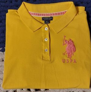 U.S Polo Yellow Uniform Shirt